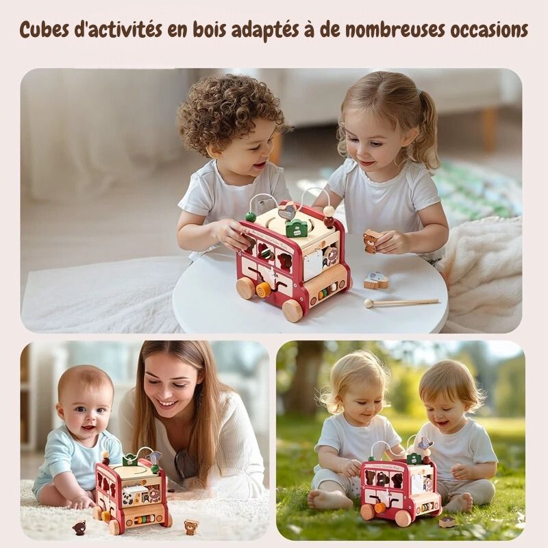 Cube d'activités Bébé 5 en 1