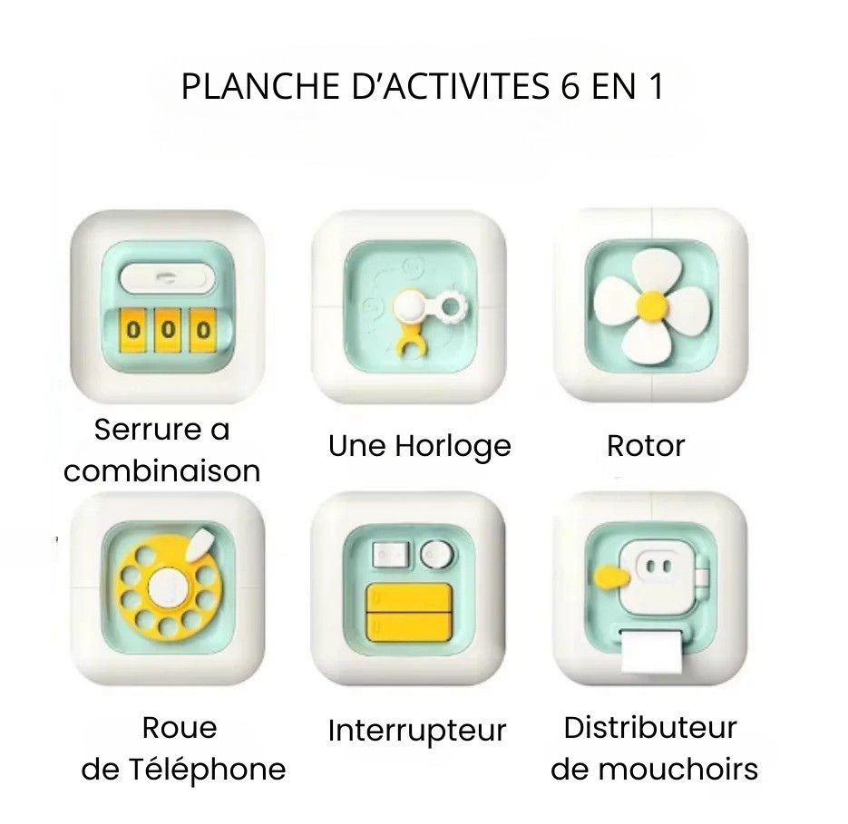 Planche d'activités 6 en 1